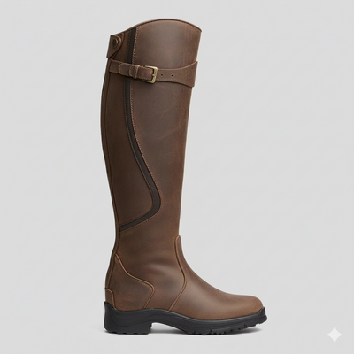 Women's Knee-High Waterproof Boots - Stylish Fit & All-Weather Traction