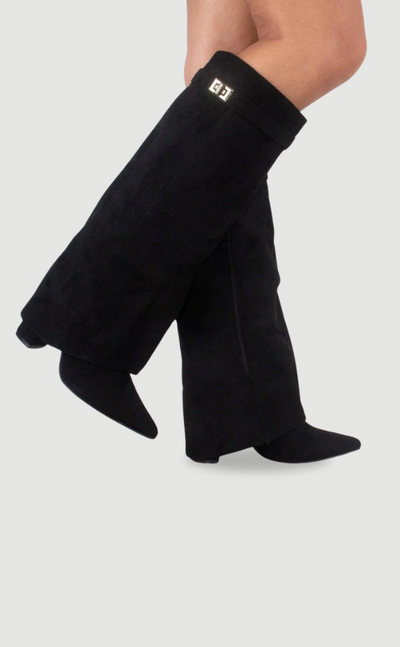 Knee High Boots for Women - Stylish Flare Top & Comfortable Block Heel