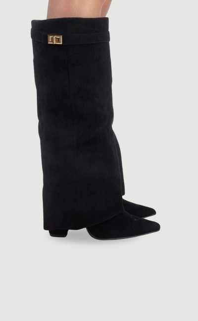 Knee High Boots for Women - Stylish Flare Top & Comfortable Block Heel