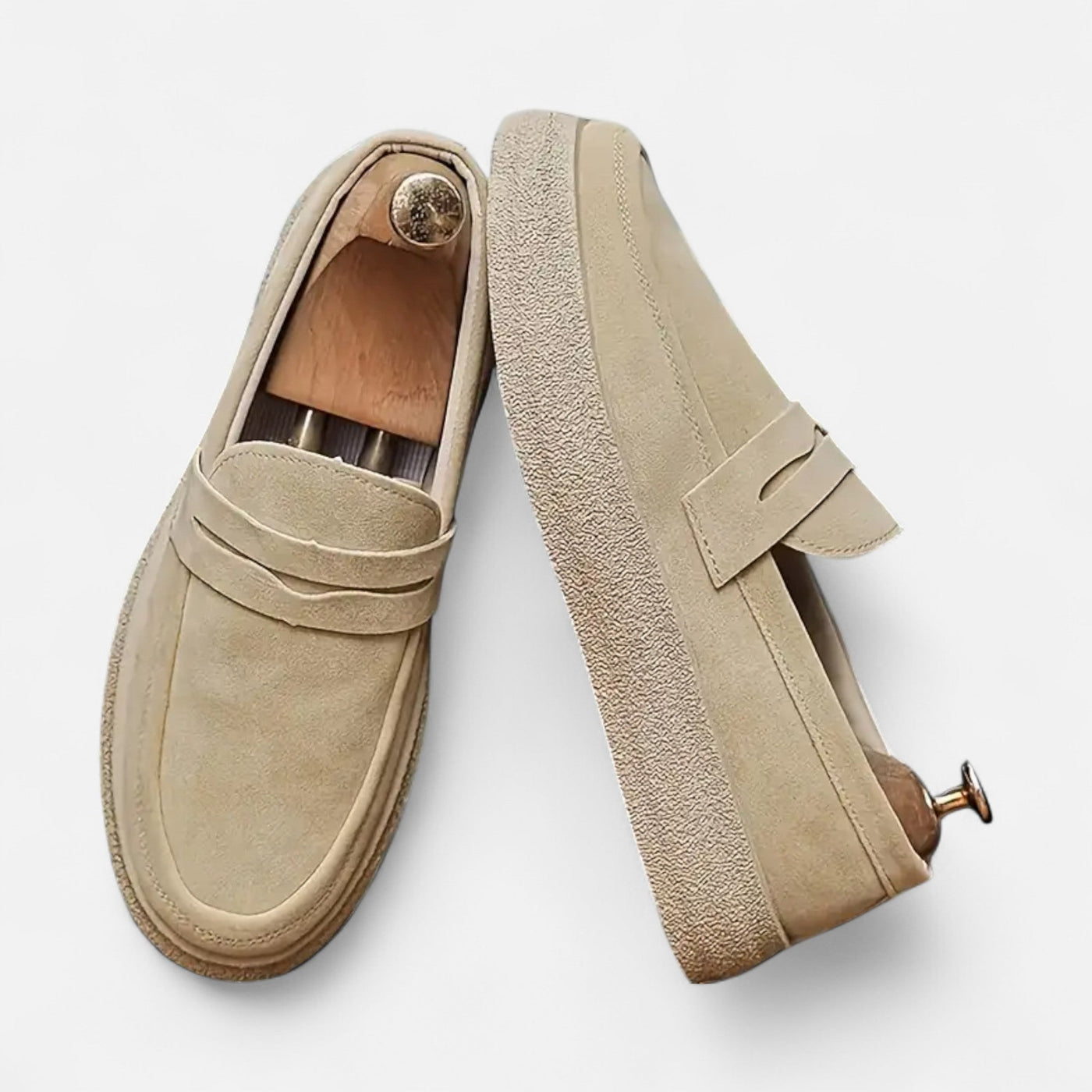 Men's Brown Suede Loafers - Comfortable Slip-On Style for Every Occasion